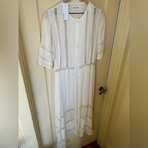 NWT Reformation Surrey Dress - Size 10, White